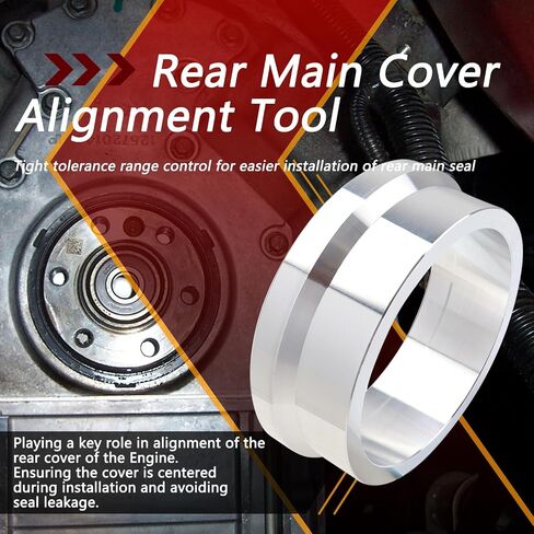 LS Rear Main Cover Alignment Tool & Seal Installer Compatible with GM Gen III & IV Engines Chevy 4.8 5.3 6.0L LS1 LS2 LS3 LS6 LS7 LS9 LQ4 LQ9 in Saudi Arabia