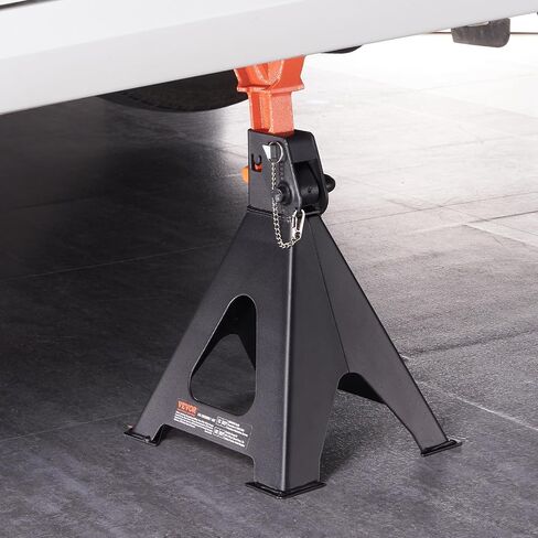VEVOR Jack Stands, 3 Ton (6,000 lbs) Capacity Car Jack Stands Double Locking, 10.8-16.3 inch Adjustable Height, for Lifting SUV, Pickup Truck, Car and UTV/ATV, Red, 1 Pair in Saudi Arabia