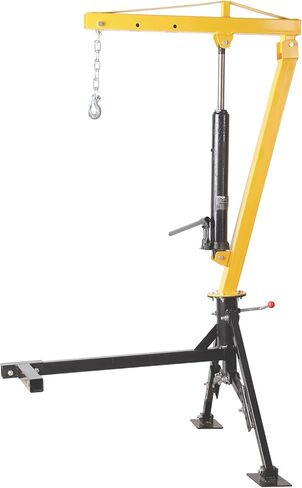 رافعة شاحنة بيك اب هيدروليكية، سعة 1000 رطل، دوران 360 درجة، رافعة مثبتة على وصلة الجر مع ثلاث سعات ذراع تصل إلى 500 رطل، 750 رطل و1000 رطل، لرفع البضائع في البناء والغابات والمصنع in Kuwait