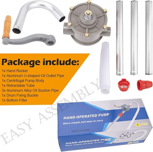 مضخة يدوية دوارة للأسطوانة، مضخة طبلة من 15 إلى 55 جالون، مضخة أسطوانية دوارة، مضخة أسطوانة ألومنيوم 55 جالون لنقل الكيروسين بالزيت والديزل in Kuwait