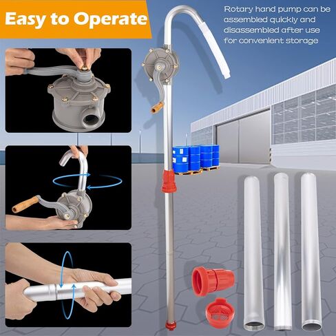 مضخة يدوية دوارة للأسطوانة، مضخة طبلة من 15 إلى 55 جالون، مضخة أسطوانية دوارة، مضخة أسطوانة ألومنيوم 55 جالون لنقل الكيروسين بالزيت والديزل in Kuwait