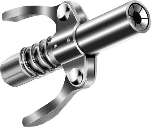 2 Pack Grease Gun Coupler: 6 Jaws Securely Lock onto Zerk Fittings, Leak-Proof Design, Handles 10000 PSI Quick Release Grease, Compatible with All 1/8" NPT Grease Gun Couplers. in Saudi Arabia