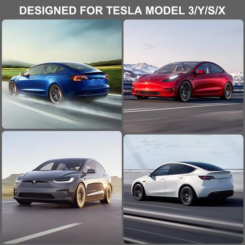 وسائد رفع الرفع من Edulnke متوافقة مع طراز Tesla 3/S/X/Y، ترقية كرات الرفع المطاطية القوية، وسادة جاك Tesla 2016-2023 مع حلقة واقية، محولات مقبس الأرضية تحمي البطارية والهيكل in Kuwait