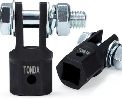 محول مقبس مقص TONDA لمفتاح ربط الصدمات 1/2 بوصة أو مفتاح العروة 13/16 بوصة، محول مثقاب جاك مقص لمقبس مثقاب الصدمات جاك السيارات RV مقطورة تسوية جاك in Kuwait