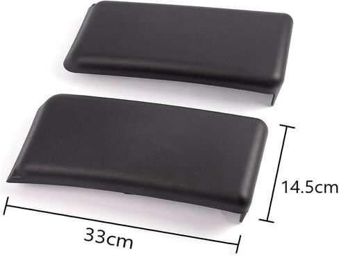 Front Bumper Pad 2009-2014 Compatible with Ford F-150 F150 Front Bumper Cover Trim (Set) Driver Side and Passenger Side Front Bumper Guards Inserts Bumper Pads Caps Textured Black in Saudi Arabia