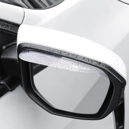 واقي حاجب المطر لمرآة الرؤية الخلفية للسيارة، قطعتان من حاجب المطر من ألياف الكربون للمرآة الجانبية، غطاء حماية من الدخان مرآة أوتوماتيكية مقاومة للماء، ملحقات لمعظم شاحنات سيارات الدفع الرباعي (ألياف الكربون) in Kuwait