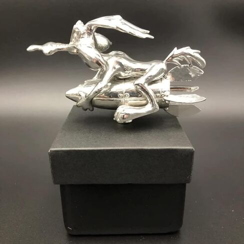 Coyote Trucks Hood Ornament Cartoon Vintage Car Ornaments Inspired by The Classic Animation Metal Rocket Hood Decoration Suitable for All Types of Cars Bonnet Motorcycles Styling in Saudi Arabia