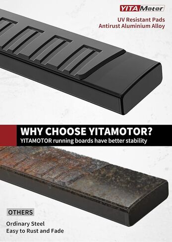 لوحات تشغيل YITAMOTOR مقاس 6 بوصات متوافقة مع 2009-2018 Dodge Ram 1500 Crew Cab، 2010-2024 Ram 2500/3500 Side Step Nerf Bars Side Bars (بما في ذلك 2019-2023 1500 Classic) in Kuwait