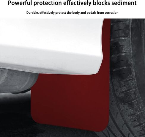 4PCS Universal Car Mud Flaps, Vehicles Mudguard Splash Guards Front and Rear Set, Flexible and Bendable Mudflaps Dirty Fenders, Auto Accessories Compatibility with Pickup SUV Van (Black) in Saudi Arabia