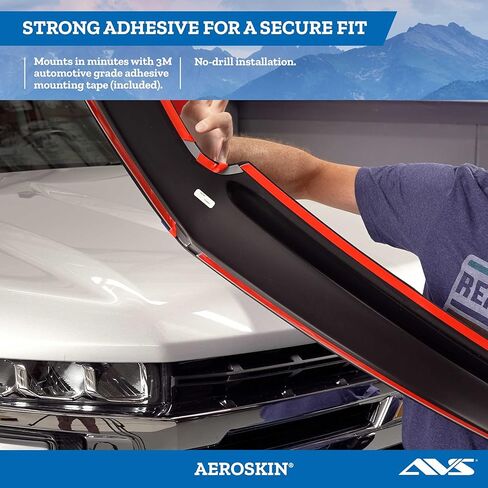 Auto Ventshade [AVS] Hoodflector/Bug Shield | 2016 - 2023 Toyota Tacoma| Medium Profile - Smoke, 1 pc. | 21681 in Kuwait