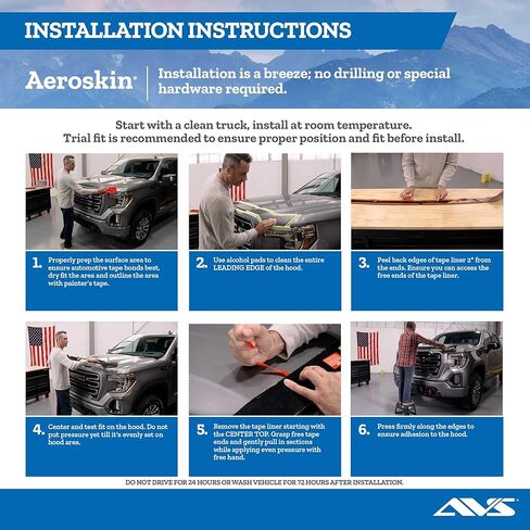 Auto Ventshade [AVS] Hoodflector/Bug Shield | 2016 - 2023 Toyota Tacoma| Medium Profile - Smoke, 1 pc. | 21681 in Kuwait