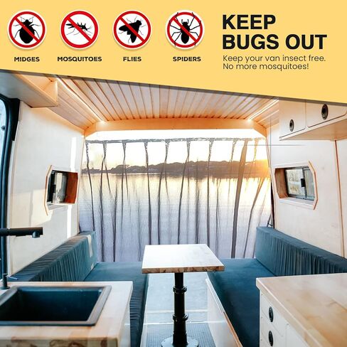 شاشة حشرات Sprinter للأماكن الخارجية من Vanlife Ram Promaster للتخييم (كبيرة) in Kuwait
