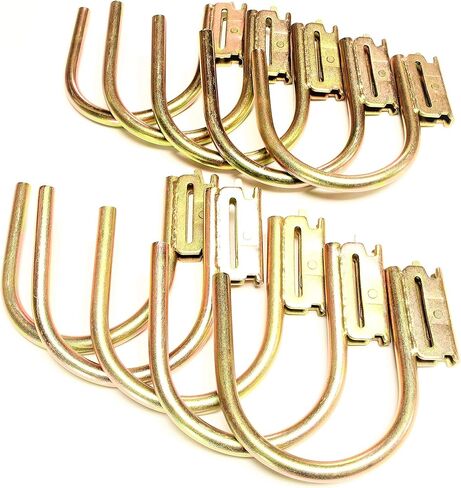 (Pack of 4) Heavy Duty E Track 5" Finger J Hook Fitting Enclosed Trailer Cargo Management in Saudi Arabia
