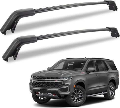 220LBS Roof Rack Cross Bars Fit for 2015 2016 2017 2018 2019 2020 Chevy Suburban, Chevrolet Tahoe, GMC Yukon & Yukon XL, Cadillac Escalade & Escalade ESV Roof Rails, Rooftop Crossbars Luggage in Saudi Arabia