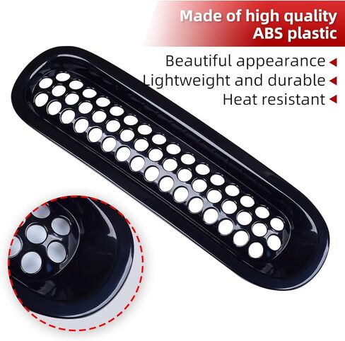 إدراج شبكة أمامية للسيارة من AggAuto لسيارة جيب رانجلر JK JKU 2007-2017، ملحقات غطاء شبكة شبكية سوداء لامعة in Kuwait