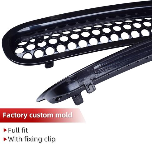 إدراج شبكة أمامية للسيارة من AggAuto لسيارة جيب رانجلر JK JKU 2007-2017، ملحقات غطاء شبكة شبكية سوداء لامعة in Kuwait