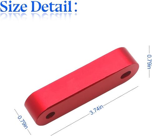 zipelo Car Hood Spacer Riser Kit, Aluminum Alloy Front Hood Vent Spacer Modification Kit, Car Hood Vent Spacer Riser Bolts Washers, Car Replacement Accessories Compatible with Most Cars (Black) in Kuwait