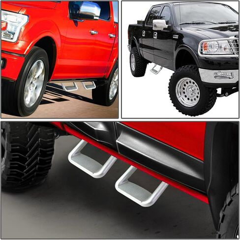 DNA MOTORING SSTEP-SS, Aluminum Side Steps, 2 Piece,Chrome in Saudi Arabia