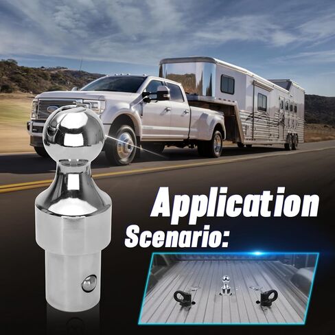 60629 وصلة ربط الكرة معقوفة، كرة معقوفة 2-5/16 بوصة، ملحقات الجر 30000 رطل كرة مقطورة معقوفة مناسبة لفورد، جي إم سي، رام، بوك، نيسان: تيتان Xd in Kuwait