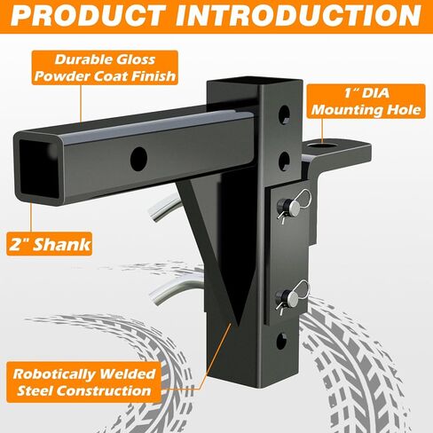 وصلة ربط مقطورة قابلة للتعديل مع 2 دبابيس وصلة، تناسب كرة 2 بوصة ووصلة سحب من الدرجة 3، قدرة سحب 5000 رطل للمقطورات والمعسكرات والقوارب والشاحنات الصغيرة in Kuwait