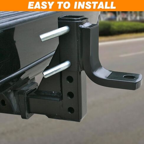 وصلة ربط مقطورة قابلة للتعديل مع 2 دبابيس وصلة، تناسب كرة 2 بوصة ووصلة سحب من الدرجة 3، قدرة سحب 5000 رطل للمقطورات والمعسكرات والقوارب والشاحنات الصغيرة in Kuwait