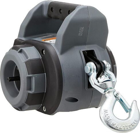 WARN 101575 Handheld Portable Drill Winch with 40 Foot Synthetic Rope: 750 lb Pulling Capacity , Gray in Saudi Arabia