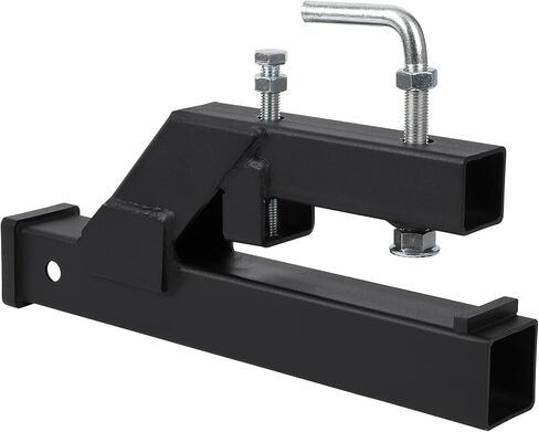 Garvee Clamp On Trailer Hitch, 2" Ball Mount Adapter, Hitch Receiver Compatible with Deere Bobcat Tractor Bucket, 1PC Bucket Hitch, New Upgrade, Black in Saudi Arabia