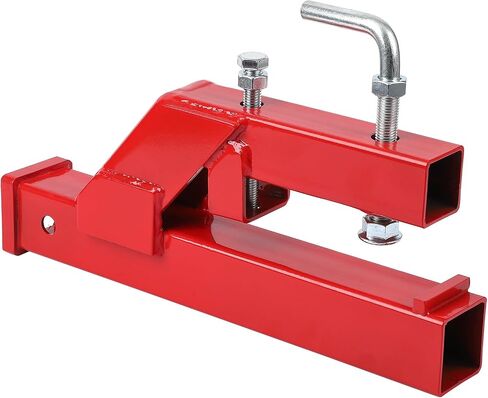 Garvee Clamp On Trailer Hitch, 2" Ball Mount Adapter, Hitch Receiver Compatible with Deere Bobcat Tractor Bucket, 1PC Bucket Hitch, New Upgrade, Black in Saudi Arabia