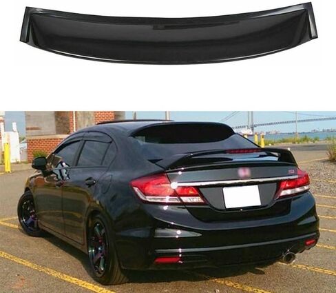 Window Deflector JDM Mugen Compatible with 2012-2015 H0nda Civic Sedan Window Visors Sun Guards Dark Smoke in Saudi Arabia