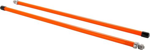 مجموعة أدوات تحديد محراث الثلج ATV/UTV | يتميز بلون برتقالي فلورسنت عالي الوضوح ومصمم من البولي إيثيلين عالي الكثافة مع أغطية نهاية مرنة من الفينيل | 18 بوصة (66029) مجموعة من 2 in Kuwait