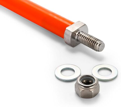 مجموعة أدوات تحديد محراث الثلج ATV/UTV | يتميز بلون برتقالي فلورسنت عالي الوضوح ومصمم من البولي إيثيلين عالي الكثافة مع أغطية نهاية مرنة من الفينيل | 18 بوصة (66029) مجموعة من 2 in Kuwait