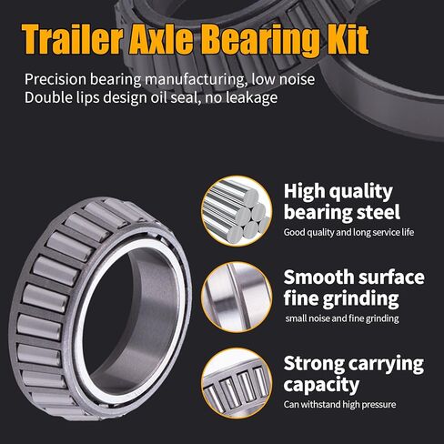 مجموعة TNNR 2 تناسب مجموعة محامل محور العجلة 1-3/8 بوصة إلى 1-1/16 بوصة، L44649/L44610 وL68149/L68111، وأختام الشحوم 171255 تيرابايت، وأغطية الغبار 1.98 بوصة، وصواميل المغزل، دبابيس كوتر in Kuwait