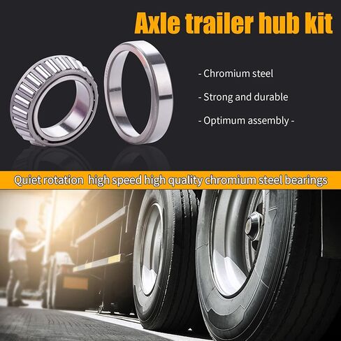 مجموعة TNNR 2 تناسب مجموعة محامل محور العجلة 1-3/8 بوصة إلى 1-1/16 بوصة، L44649/L44610 وL68149/L68111، وأختام الشحوم 171255 تيرابايت، وأغطية الغبار 1.98 بوصة، وصواميل المغزل، دبابيس كوتر in Kuwait