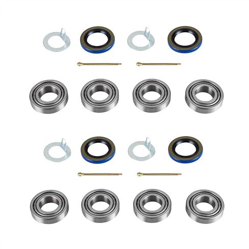 Pack of 2 Trailer Axle Bearings Kit L68149 L44649 Fits for 1-3/8'' to 1-1/16'' 3500 Lbs Trailer Axle 1.719'' Grease Seal 10-19#84 Spindle in Saudi Arabia