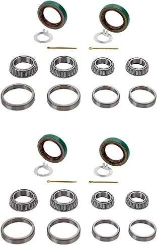 Pack of 2 Trailer Axle Bearings Kit L68149 L44649 Fits for 1-3/8'' to 1-1/16'' 3500 Lbs Trailer Axle 1.719'' Grease Seal 10-19#84 Spindle in Saudi Arabia