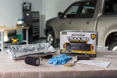 مجموعة بطانة سرير الشاحنة الاحترافية من Rust-Oleum 323529، باللون الأسود in Kuwait