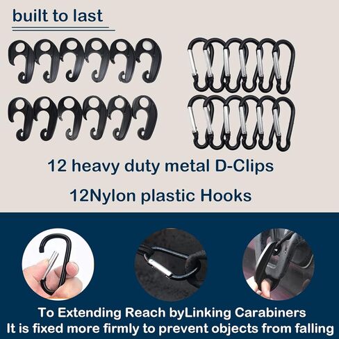 شبكة شحن لسيارات الدفع الرباعي - 3 × 4 أقدام، شديدة التحمل، شبكة بنجي مربعة الشكل مع 12 حلقة معدنية + 12 خطافًا من ABS in Kuwait