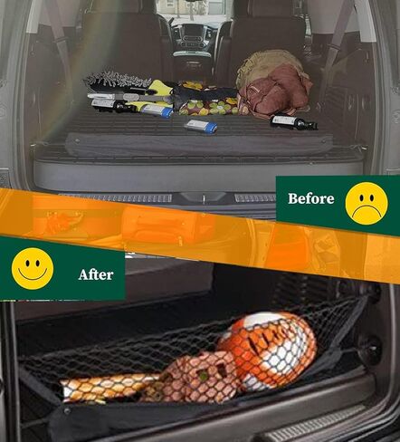 شبكة حمولة على شكل ظرف متوافقة مع شيفروليه تشيفي تاهو جي إم سي يوكون الجديدة 2024 2023 2022 2021 2020 2019 2018 2017 2016 2015 Premier SUV شبكة من النايلون in Kuwait