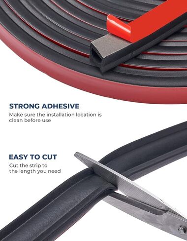 ISSYAUTO 19.7ft Truck Tailgate Seal Universal Pickup Tailgate Seal for Tailgate Gap, Sidewall or Use with Truck Tonneau Cover in Saudi Arabia