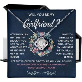 Will You Be My Girlfriend Idea Gift Will You Be My Girlfriend Necklace Girlfriend Proposal Jewelry Creative Ways To Ask A Girl Out Gift