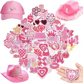 Thiccywoov 80 Pcs Summer Iron on Patches for Trucker hat Beach Hawaiian Sew on Embroidered Cute Patches Applique Repair DIY Crafts for Clothing Hat Backpacks Shirt Jeans Bag Clothes in Kuwait