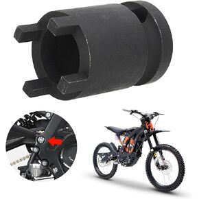 Motorcycle Socket Tool,Iron Lock Nut Removal Tool for Surron Sur Ron Light Bee X/S Segway X260/X160 Electric Dirt Bike,4-Pin Spanner Repair Tool