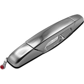 Rear Right Passenger Side Exterior Chrome Door Handle without Keyhole for Chevy Avalanche Silverado Suburban Tahoe GMC Sierra Yukon Cadillac Escalade 15915660 25960522 22738726 15803522 80547