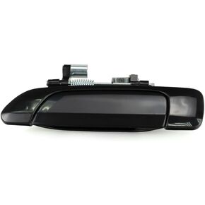 KarParts360 for Honda Civic 2001 02 03 04 2005 Exterior Door Handle Rear, Driver Side Smooth Black | Trim:All Submodels
