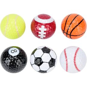 Funny Golf Balls Golf Balls for Men Golf Balls 6 Pack Colored Golf Balls Cool Golf Balls Golf Gifts for Kids Novelty Golf Balls Cheap Golf Balls Trick Golf Balls