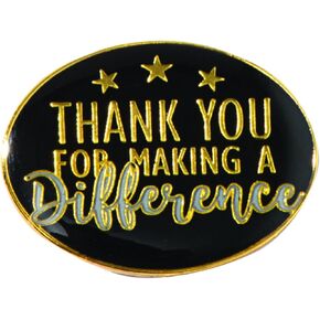 Thank You for Making a Difference Oval Appreciation Award Pin