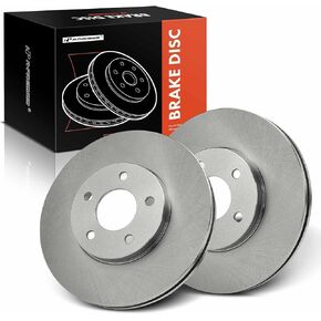 A-Premium 11.81 inch (300.00mm) Front Vented Disc Brake Rotors Compatible with Chevrolet, Buick, Pontiac, Oldsmobile Models - Venture 2002-2004, Rendezvous, Aztek, Montana, Silhouette, AWD, 2-PC Set