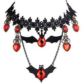 Halloween Costumes Halloween Necklace Funny Joke Choker Necklace Scary Halloween Party Favors Decorations Gifts for Women Girls