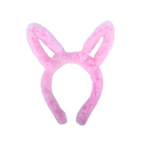 Motique Accessories Fur Bunny Headband for Girls - Hot Pink