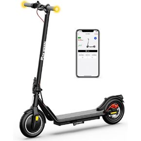 5TH WHEEL V20 Pro Electric Scooter with Turn Signals - 350W Motor &18 Mph, APP Support, 10" Tires, Dual Braking System and Cruise Control, Folding Commuter Electric Scooter for Adults